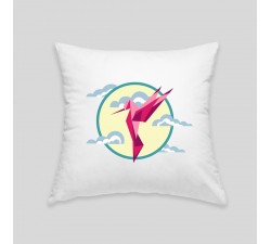 Hummingbird cushion